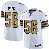 Nike Men & Women & Youth Saints 56 DeMario Davis White Color Rush Limited Jersey,baseball caps,new era cap wholesale,wholesale hats